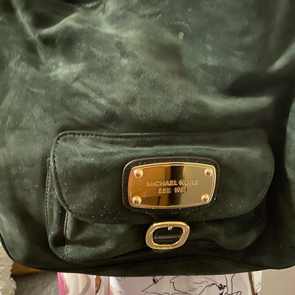 Michael Kors Est 1981 Shoulder Bag Purse Green - Picture 4 of 13